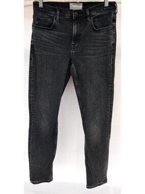 Everlane The Mid Rise Skinny Black Ankle Jeans Women size 28 Stretch